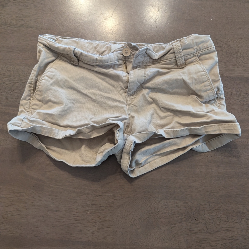 girls old navy khaki shorts size 10